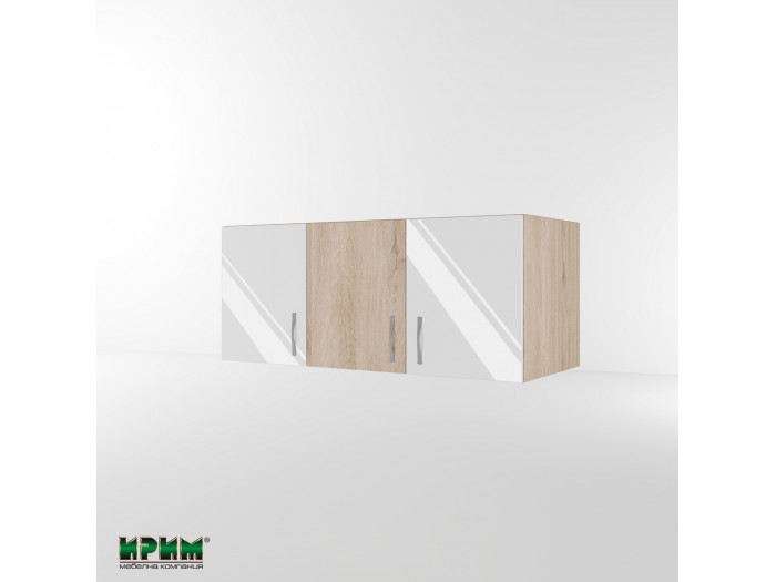 Надстройка за гардероб Сити 1005 (бяло гланц/сонома арвен)